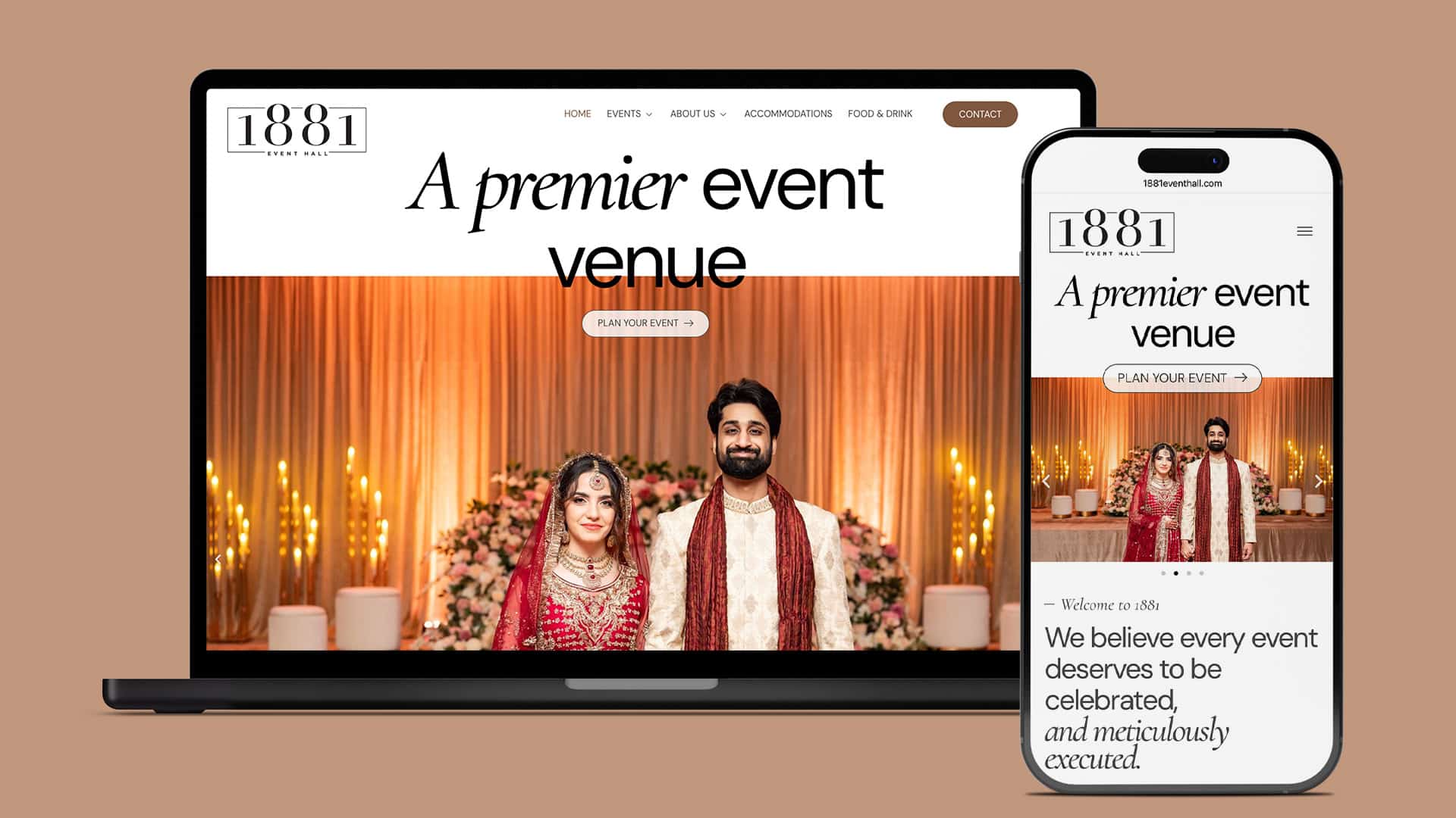 1881 Event Hall Web Design