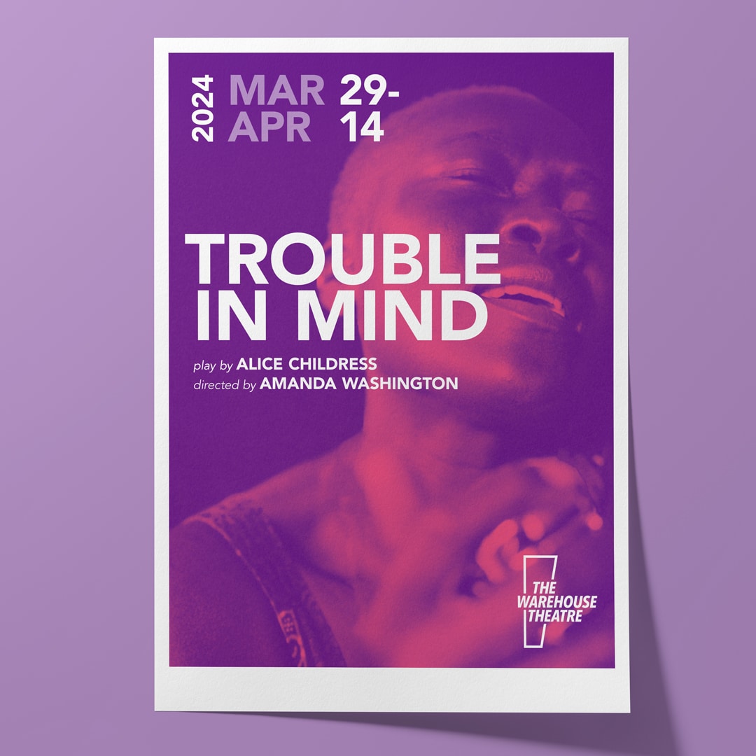 Warehouse Theatre 50th Season Trouble in Mind Poster Design